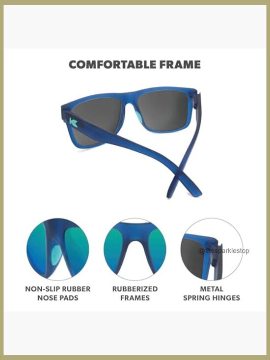 Polarized Square Sunglasses with UV400 Protection - Polycarbonate Frame main image 5